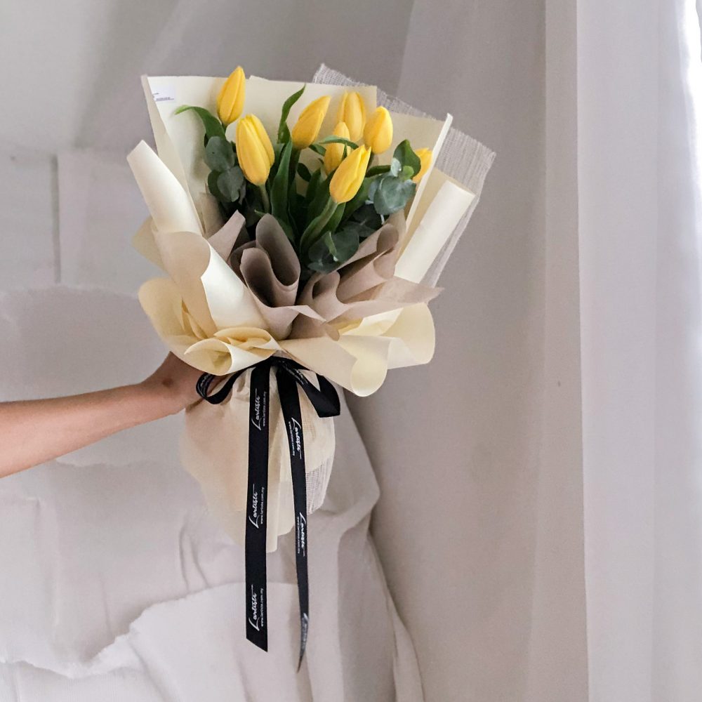 Yellow Tulips Bouquet 01 – 10 stalks
