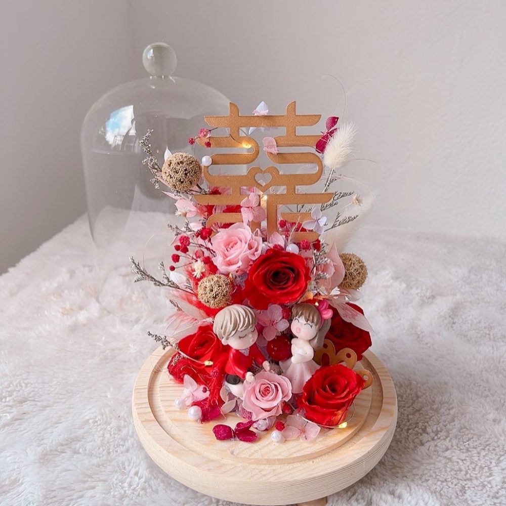 Alternative view of Preserved Flower - Bell Jar (Wedding Gift)