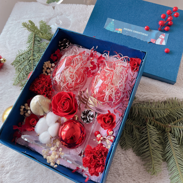 Christmas Wine Glass Gift Box