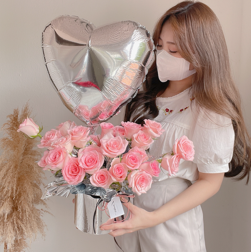 Flower Box - Love Shape Balloon 01