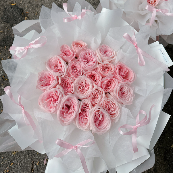 Lychee Pink Roses (20 Stalks)