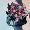 Red Wine Roses (10 Stalks)