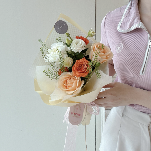 Fresh Flowers Bouquet 29 (Orange)
