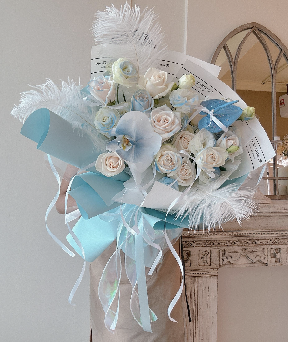 Fresh Flower Bouquet 11 (Blue)