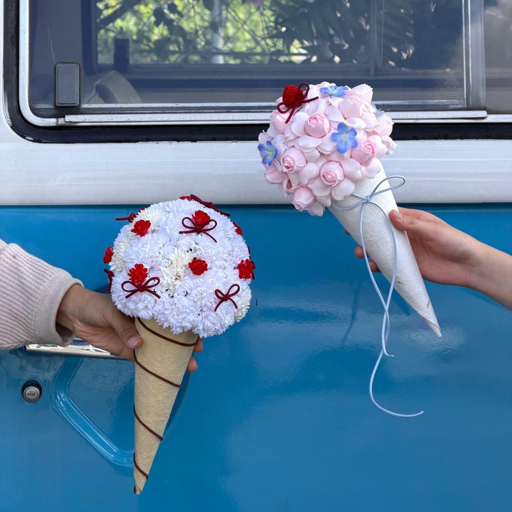 Alternative view of Ice Cream Soap Flowers Bouquet